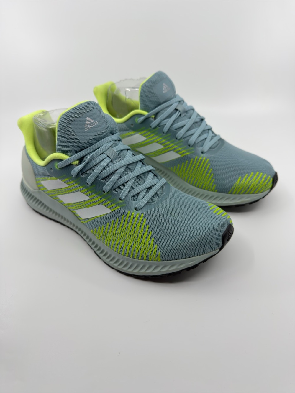 Adidas Solar Blaze Women's Running Shoes In Ash Grey and Hi-Res Yellow SZ 7.5